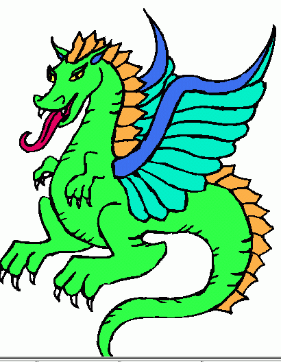 clip art cartoon dragon - photo #16